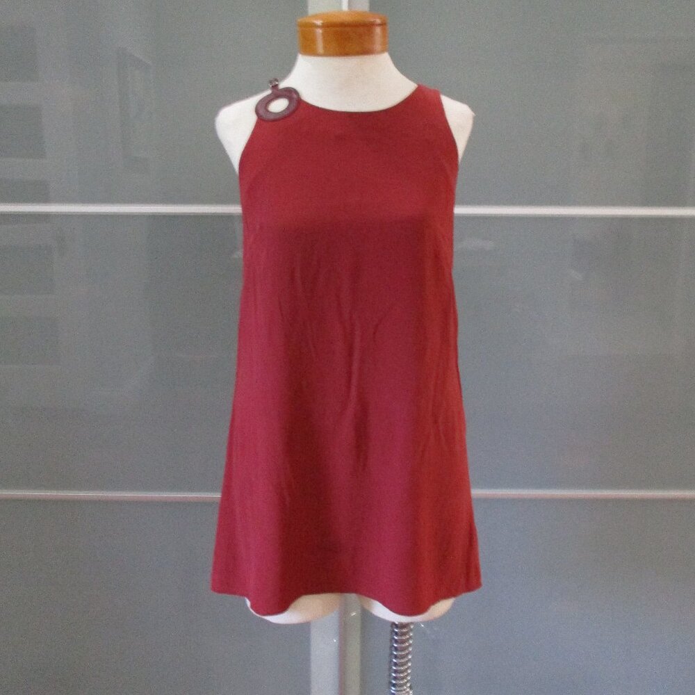Loro Piana 100% Silk Burgundy Tank Top